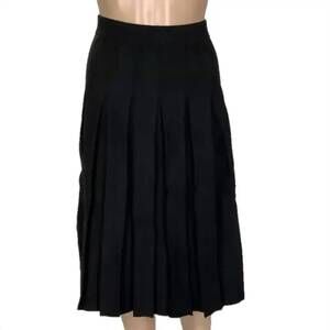NEW APPARALEL women's mode wool blend skirt in black
